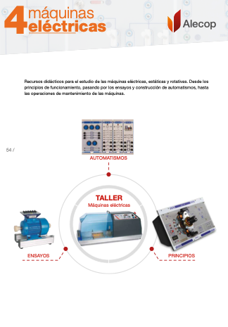 capitulo de máquinas eléctricas de catálogo de equipamiento didáctico