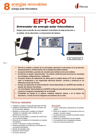 capitulo de energías renovables y eficiencia energética del catalogo de equipamiento didáctico